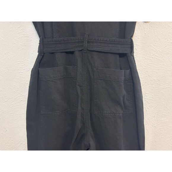 NWT GOOD AMERICAN Sz 3 (L) Waist Tie Twill Utility Jumpsuit Net-a-Porter  Staple - Picture 12 of 16